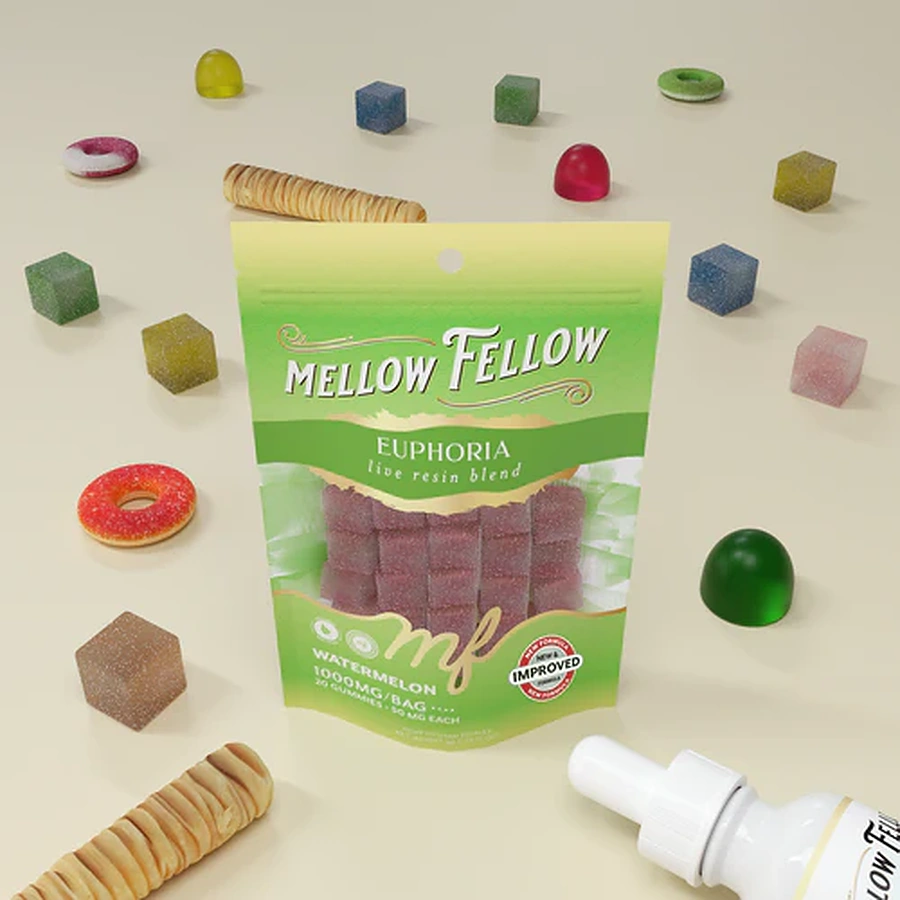 Mellow Fellow Edibles — Delta-9 Gummies, THCp Bursts, Live Resin